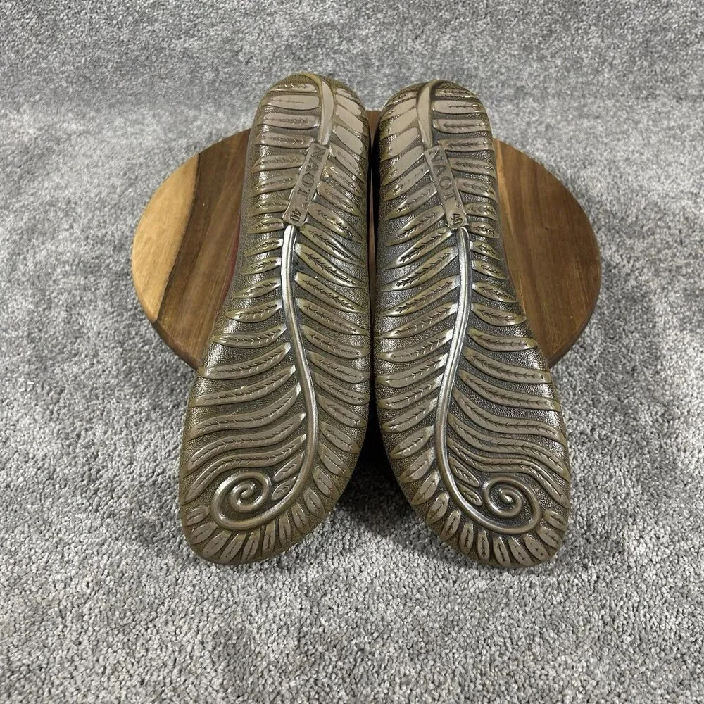 Naot Matai Women’s Size 9 Brown Red Leather Mary Jane Swirl Comfort Shoes Used
